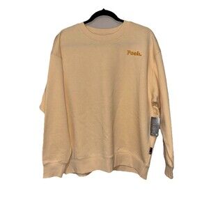 Disney Winnie The Pooh Sweatshirt Yellow Womens Size L